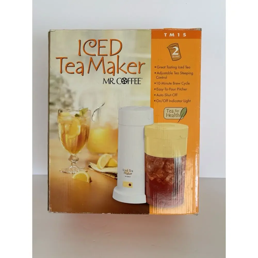 Mr. Coffee Iced Tea Maker Model TM1S with Yellow Lid Preowned